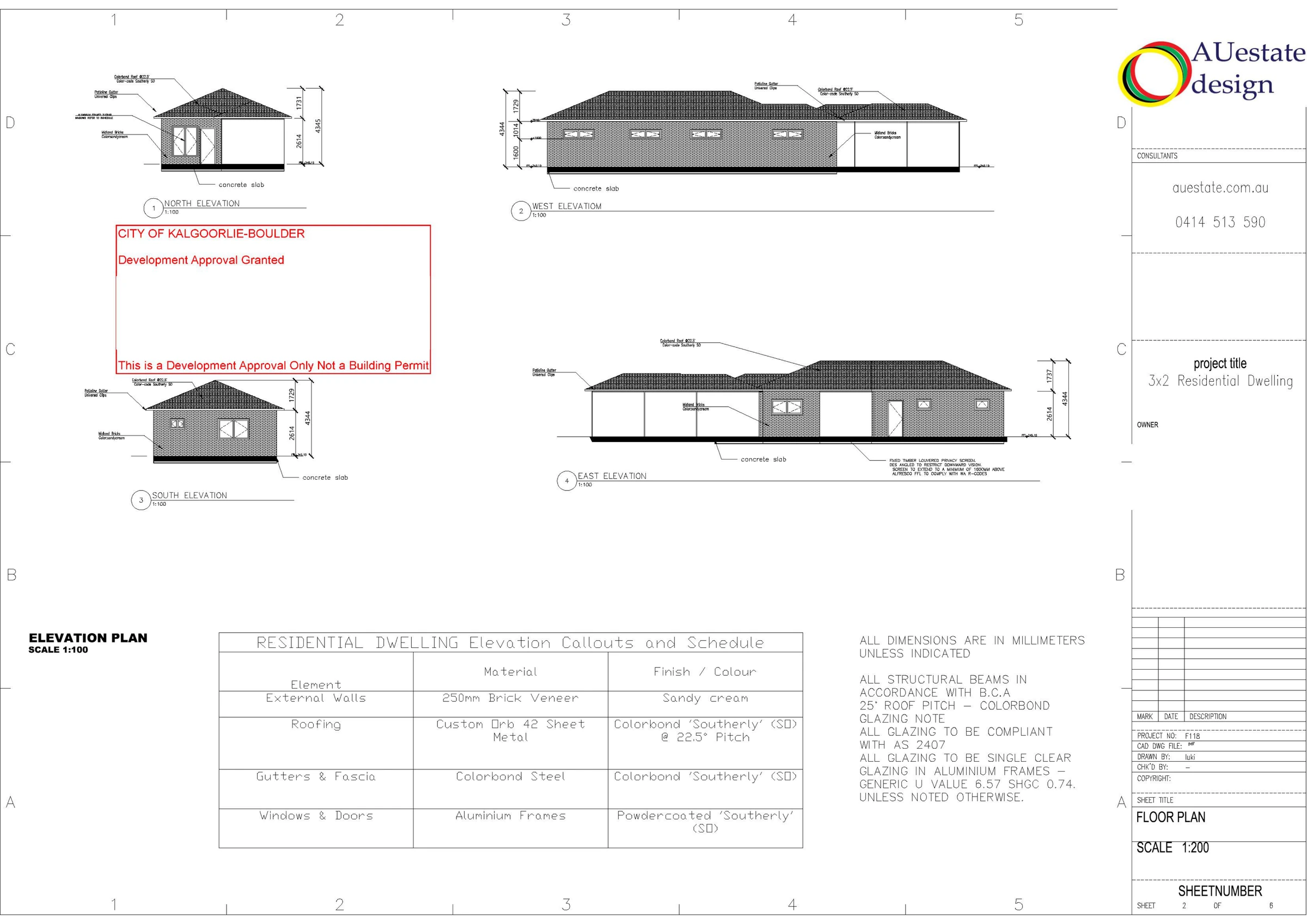 AUestate Portfolio - 3x2 Residential Dwelling (1) – sheet 3 of 5