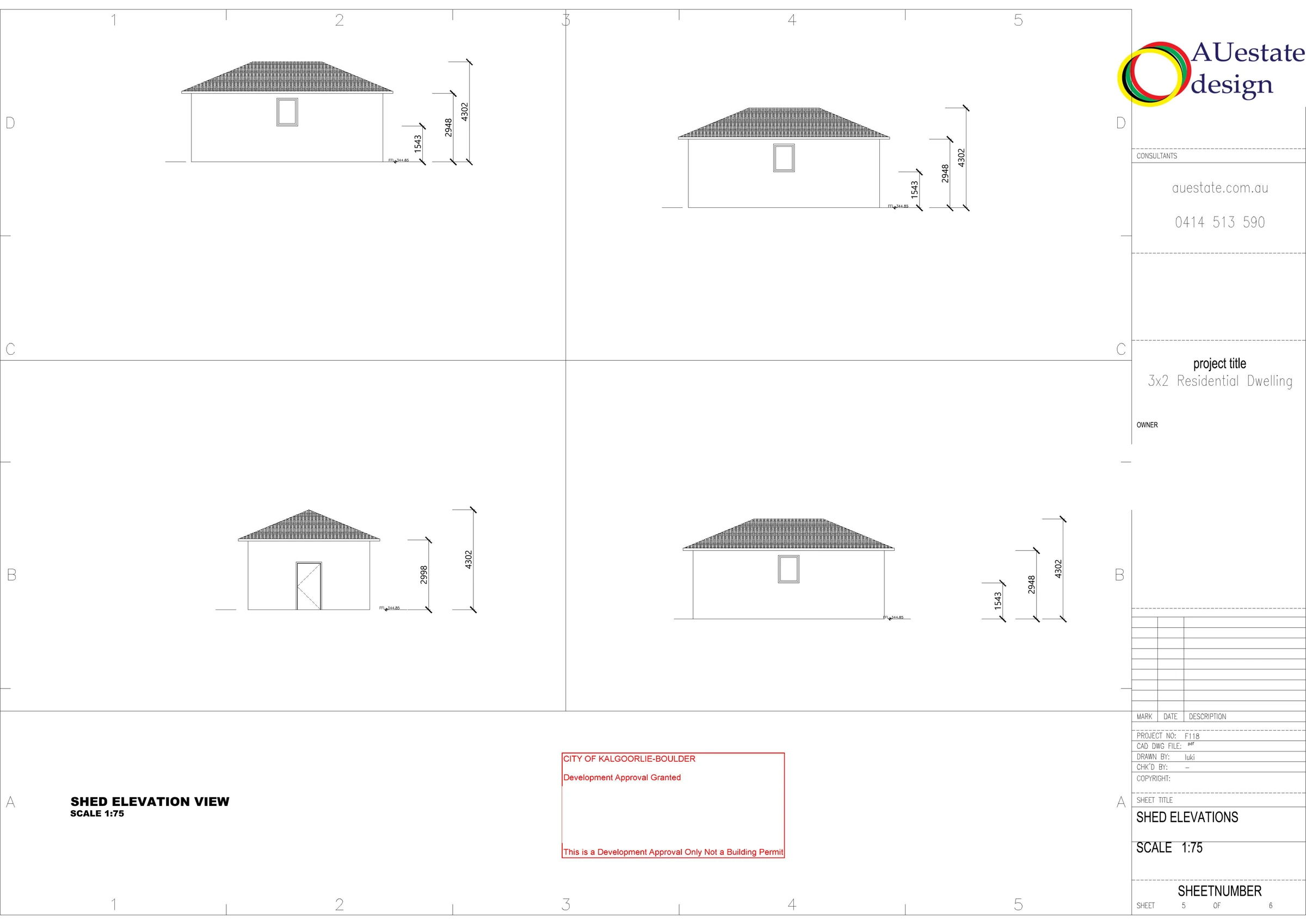 AUestate Portfolio - 3x2 Residential Dwelling (1) – sheet 4 of 5